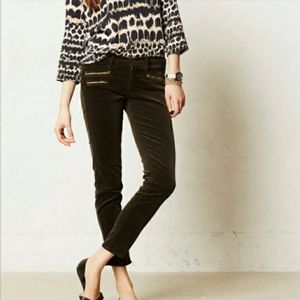 AG Black Corduroy Slim Jeans